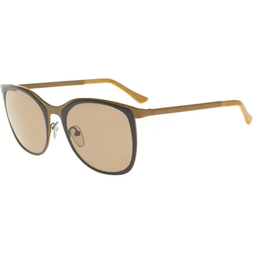 Curve Me102S Sunglasses in Ochre Blue/Beige Brown - Marni - Modalova