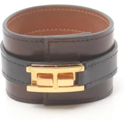 Pre-owned Leather bracelets , female, Sizes: ONE SIZE - Hermès Vintage - Modalova