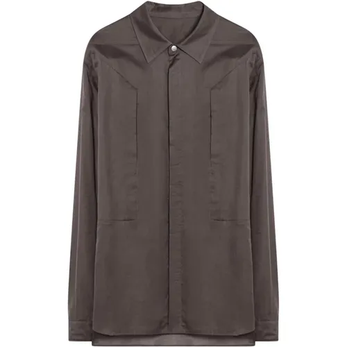 Casual Shirts, male, , Size: XL Long Sleeve Shirt - Rick Owens - Modalova