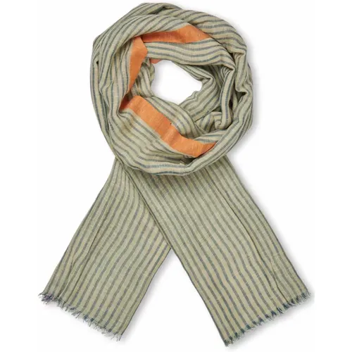 Scarves, female, , Size: ONE SIZE Striped Scarf Russ Orange - Masai - Modalova