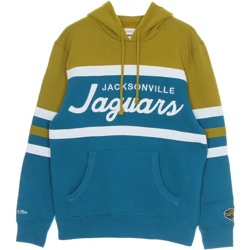 Hoodies, male, , Size: L NFL Head Coach Hoody Jacksonville Jaguars - Mitchell & Ness - Modalova