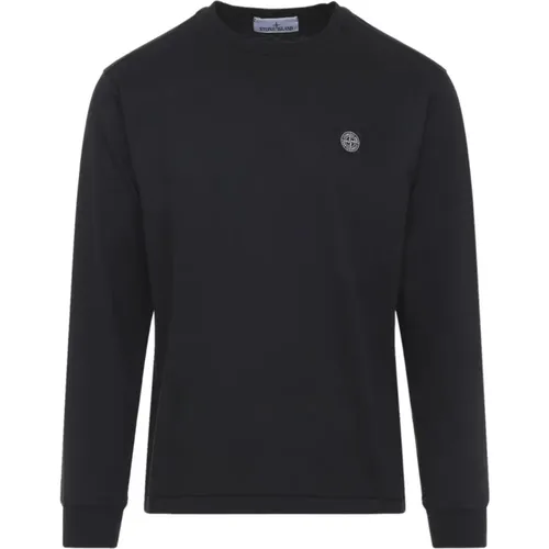Sweatshirts, male, , Size: XS Long Sleeve Sweatshirt with Patch - Stone Island - Modalova