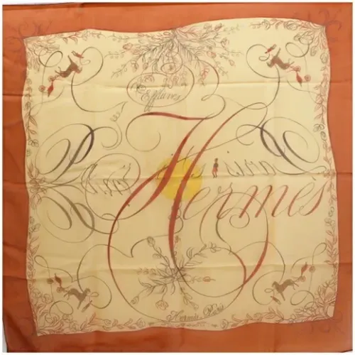 Pre-owned Scarves, female, , Size: ONE SIZE Pre-owned Silk scarves - Hermès Vintage - Modalova