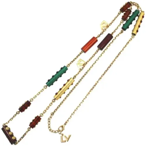 Pre-owned Jewellery, female, , Size: ONE SIZE Pre-owned Fabric necklaces - Louis Vuitton Vintage - Modalova