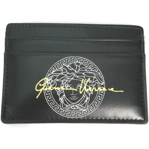 Pre-owned Wallets, male, , Size: ONE SIZE Pre-owned Leather home-office - Versace Pre-owned - Modalova