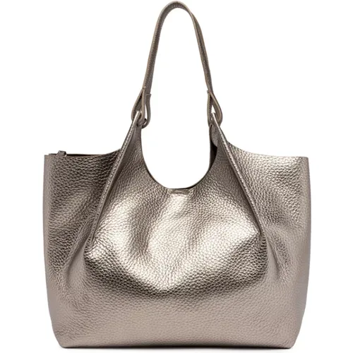 Iconic DUA Bag in Maxi-Grain Leather , female, Sizes: ONE SIZE - Gianni Chiarini - Modalova