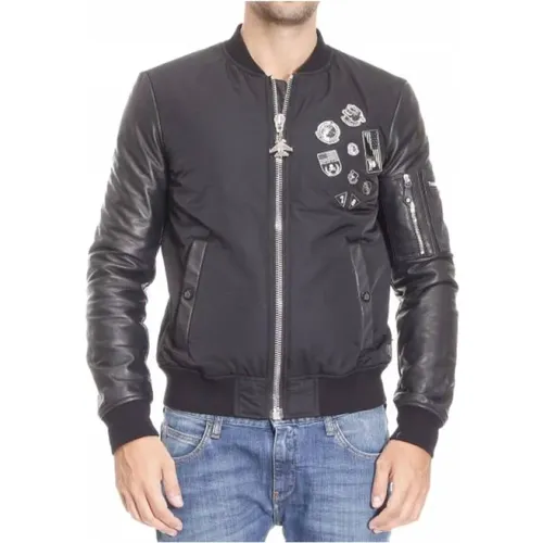 Bomber Jackets, male, , Size: M Bomberjacket - Philipp Plein - Modalova