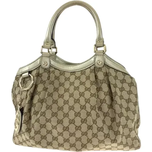 Pre-owned Tote Bags, female, , Size: ONE SIZE Pre-owned Canvas totes - Gucci Vintage - Modalova