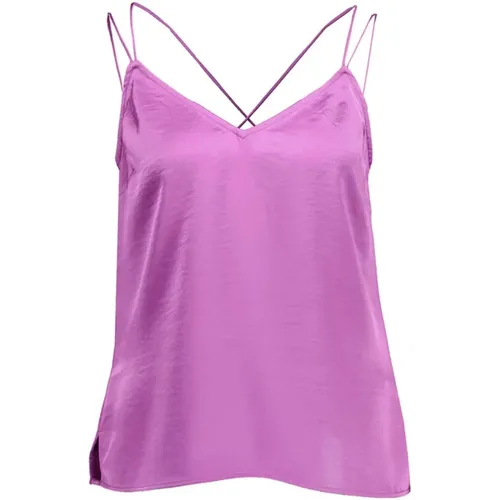 Elegant Satin Singlet Top , female, Sizes: M, S, L - Dante 6 - Modalova