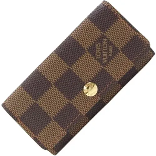 Pre-owned Accessories, unisex, , Size: ONE SIZE Pre-owned Canvas Key Holder - Louis Vuitton Vintage - Modalova