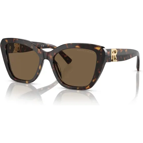 THE Isabel Sunglasses in Havana/Brown , female, Sizes: 55 MM - Ralph Lauren - Modalova