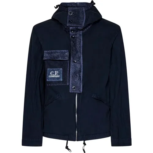 High-Neck Field Jacket , male, Sizes: L, XL - C.P. Company - Modalova