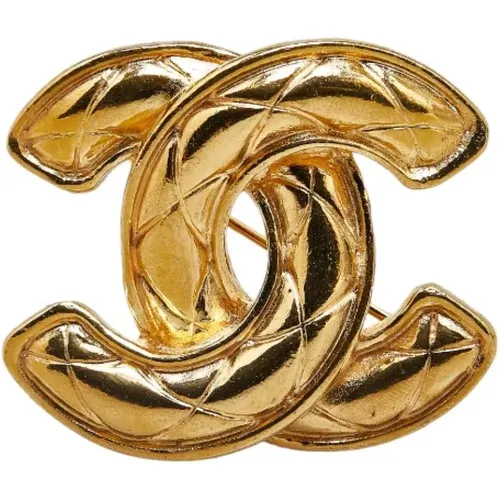 Pre-owned Jewellery, female, , Size: ONE SIZE Pre-owned Metal brooches - Chanel Vintage - Modalova