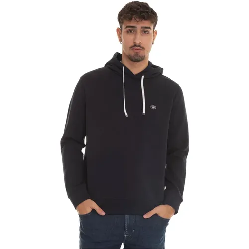 Logo Crewneck Sweatshirt Weicher Stoff , Herren, Größe: S - Emporio Armani - Modalova