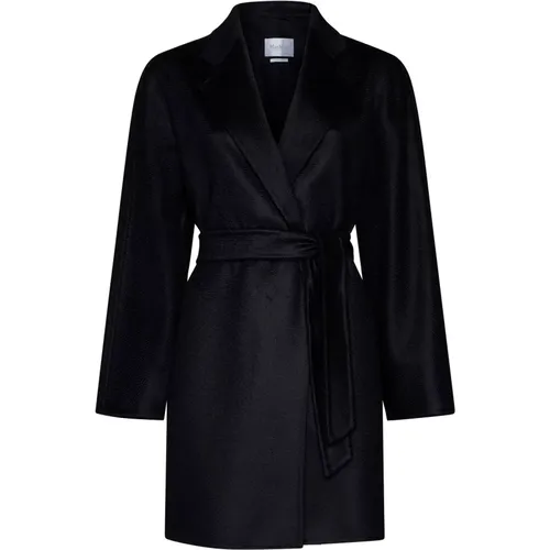 Cashmere Coat with Belt and Pockets , female, Sizes: XS, 2XS, M, S, 3XS, 4XS - Max Mara - Modalova