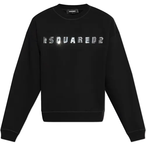 Sweatshirts, male, , Size: S Sweatshirt with logo - Dsquared2 - Modalova