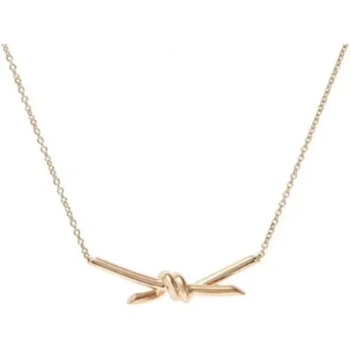 Pre-owned Jewellery, female, , Size: ONE SIZE Pre-owned Rose Gold necklaces - Tiffany & Co. Pre-owned - Modalova