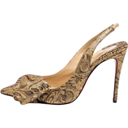 Pre-owned Pumps, female, , Size: 7 1/2 US Pre-owned Fabric sandals - Christian Louboutin Pre-owned - Modalova