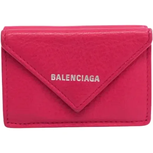 Pre-owned Wallets, female, , Size: ONE SIZE Pre-owned Leather wallets - Balenciaga Vintage - Modalova