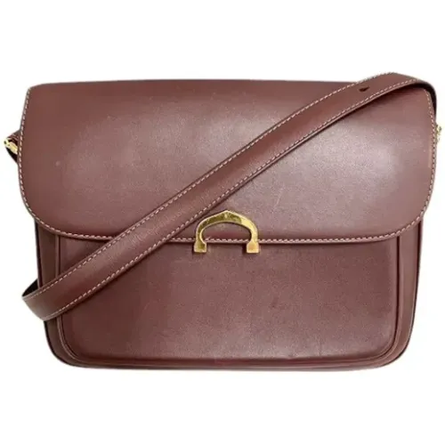 Pre-owned Cross Body Bags, female, , Size: ONE SIZE Pre-owned Leather shoulder-bags - Cartier Vintage - Modalova