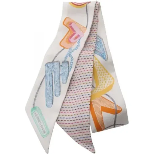 Pre-owned Scarves, female, , Size: ONE SIZE Pre-owned Silk scarves - Hermès Vintage - Modalova