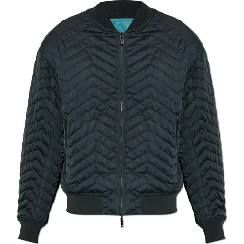 Wendbare Bomberjacke , Herren, Größe: 2XL - Emporio Armani - Modalova