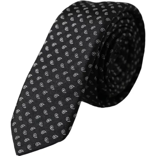 Ties, male, , Size: ONE SIZE Jacquard Silk Tie for Men - Dolce & Gabbana - Modalova