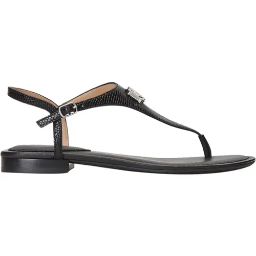 Schwarze Ledersandalen Ellington Stil - Ralph Lauren - Modalova