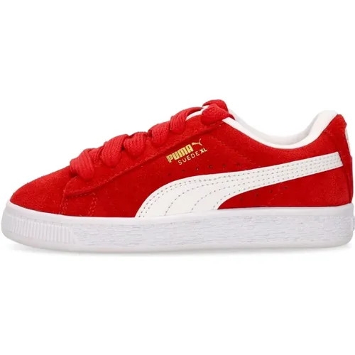 Rot/Weiß Suede XL PS Streetwear Sneaker - Puma - Modalova