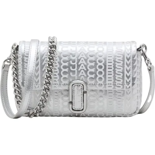 Silver Mini Shoulder Bag with Multiple Carrying Options , female, Sizes: ONE SIZE - Marc Jacobs - Modalova