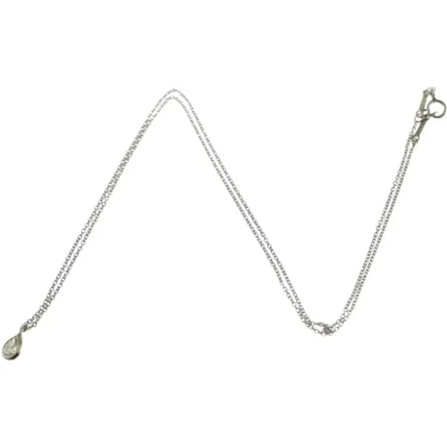 Pre-owned Jewellery, female, , Size: ONE SIZE Pre-owned Platinum necklaces - Tiffany & Co. Pre-owned - Modalova