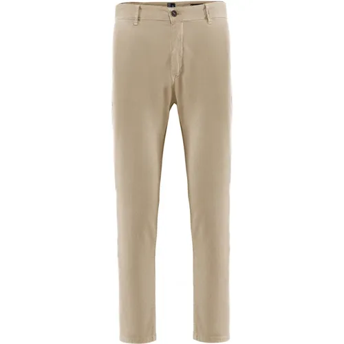 Chinos, male, , Size: W33 Slim Fit Piqué Chino Pants - BomBoogie - Modalova