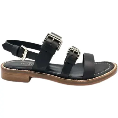 Leather Sandal with Adjustable Strap , female, Sizes: 5 UK, 6 UK, 4 UK, 7 UK, 3 UK, 8 UK - Guglielmo Rotta - Modalova
