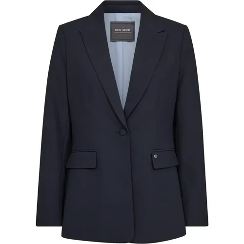 Blazers, female, , Size: 2XL Elegant Mmleonora Miley Blazer Navy - MOS MOSH - Modalova