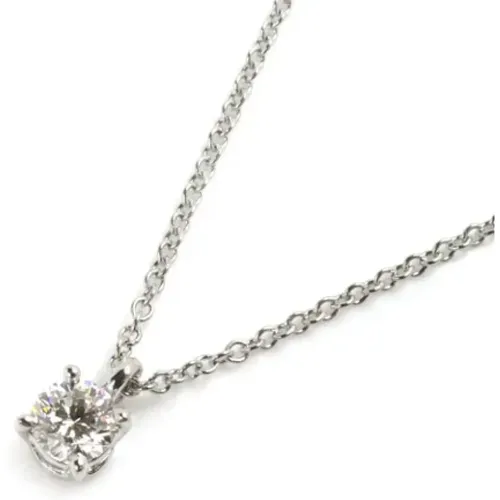 Pre-owned Jewellery, female, , Size: ONE SIZE Pre-owned Platinum necklaces - Tiffany & Co. Pre-owned - Modalova