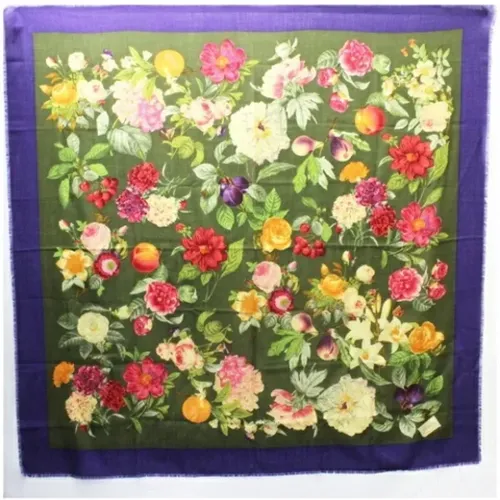 Pre-owned Scarves, female, , Size: ONE SIZE Pre-owned Silk scarves - Gucci Vintage - Modalova