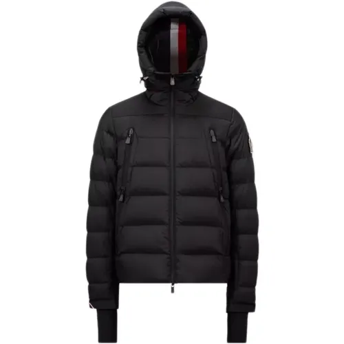 Down Jacket with Tricolour Accents , male, Sizes: L, M, XL, S - Moncler - Modalova