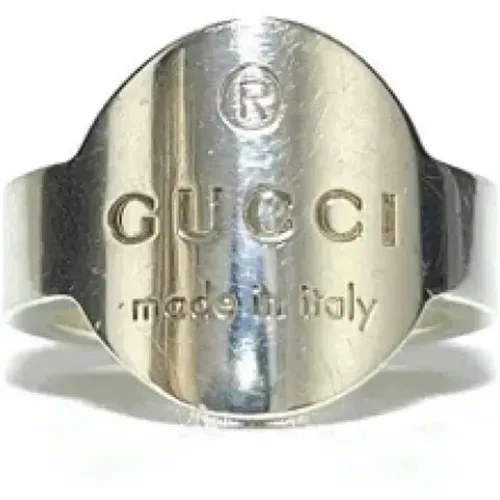 Pre-owned Silver rings , female, Sizes: ONE SIZE - Gucci Vintage - Modalova