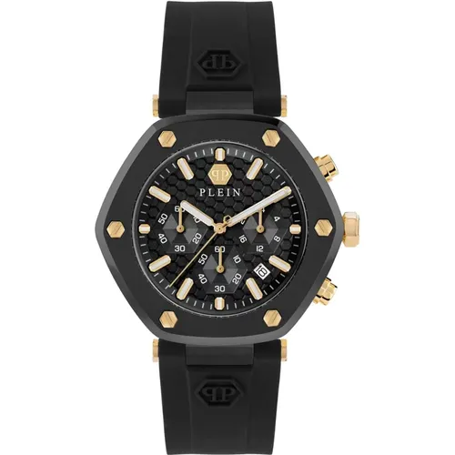 Watches, male, , Size: ONE SIZE Hexagon Chrono Watch - Philipp Plein - Modalova