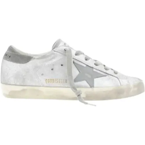 Glitter Leather Super-Star Sneakers , female, Sizes: 3 UK - Golden Goose - Modalova