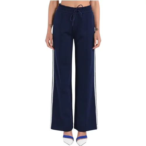 Sweatpants, female, , Size: M Embroidered Jogger Pants - Msgm - Modalova