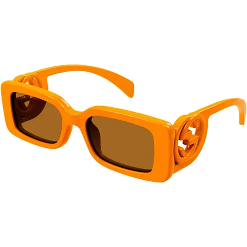 Yellow & Sunglasses for Women , female, Sizes: 54 MM - Gucci - Modalova