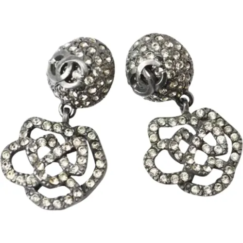 Pre-owned Jewellery, female, , Size: ONE SIZE Pre-owned Metal earrings - Chanel Vintage - Modalova