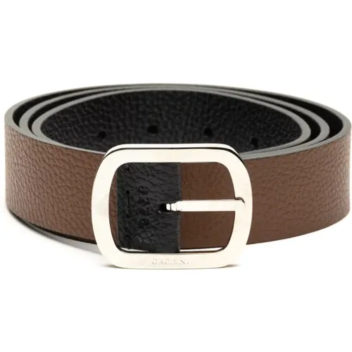 Belts, male, , Size: 90 CM Leather Dollar Double Belt - Orciani - Modalova