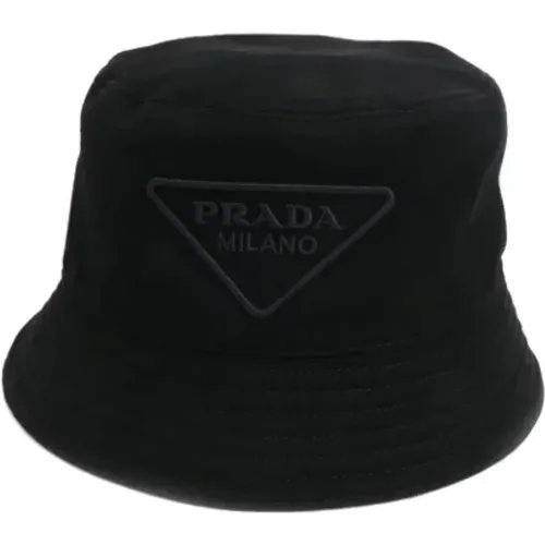 Pre-owned Accessories, male, , Size: ONE SIZE Pre-owned Canvas hats - Prada Vintage - Modalova