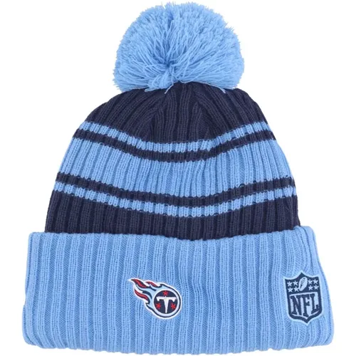 Beanies, male, , Size: ONE SIZE Tennessee Titans Pom Pom Beanie Hat - new era - Modalova