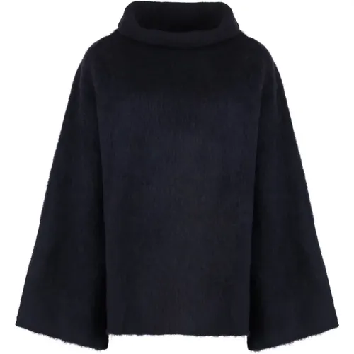 Turtlenecks, female, , Size: L Cozy Wool Turtleneck Sweater - Malo - Modalova