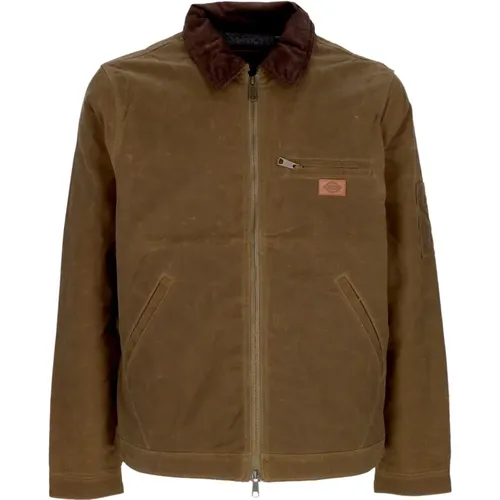 Lucas Waxed Jacket Acorn Streetwear , Herren, Größe: L - Dickies - Modalova