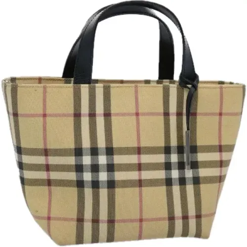 Pre-owned Tote Bags, female, , Size: ONE SIZE Pre-owned Canvas handbags - Burberry Vintage - Modalova