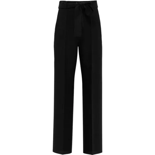Linen Blend Women's Pants , female, Sizes: S, L - Marella - Modalova